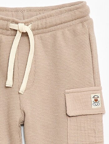 Pantalon en maille gaufrée