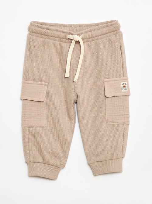 Pantalon en maille gaufrée - Kiabi Pantalon en maille gaufrée - Kiabi