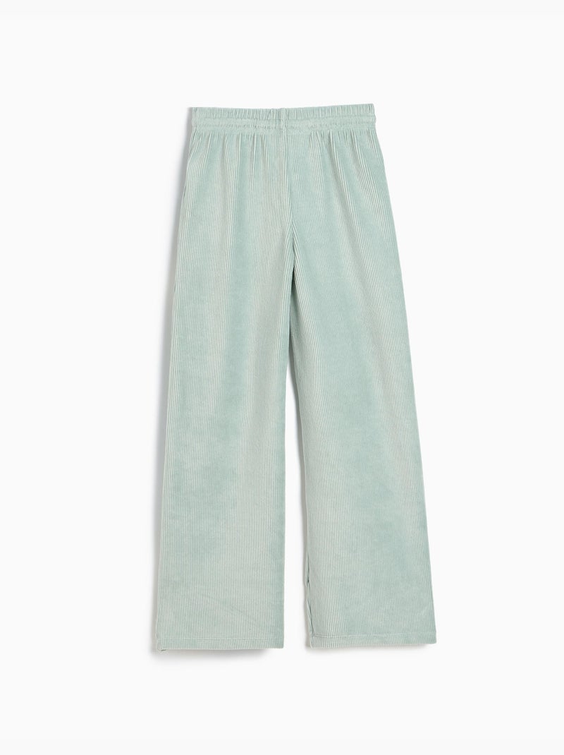 Pantalon en maille large, mo fashion Gris - Kiabi