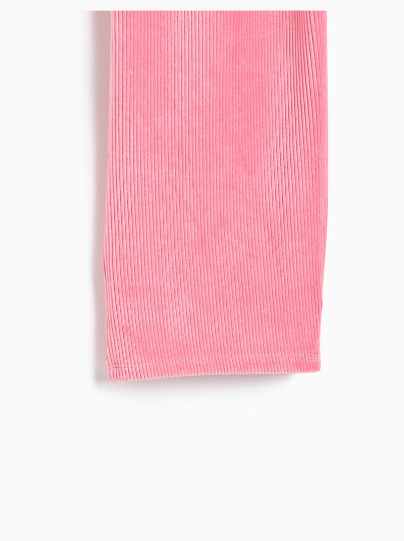 Pantalon en maille large, mo fashion Rose - Kiabi