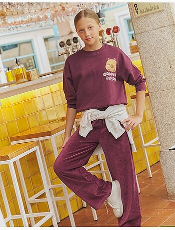 Pantalon en maille large, mo fashion