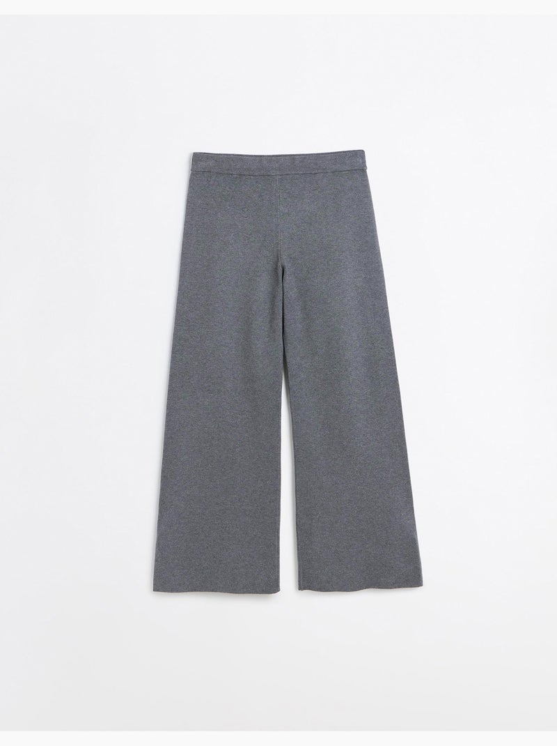 Pantalon en maille, mo fashion Gris - Kiabi