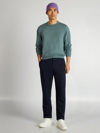 Pantalon en maille piquée