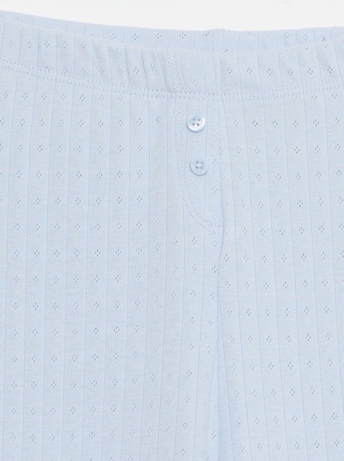 Pantalon en maille pointelle - Kiabi