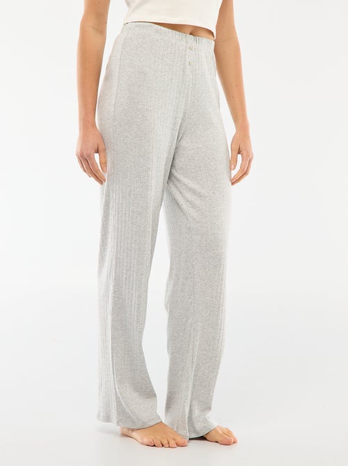 Pantalon en maille pointelle - Kiabi