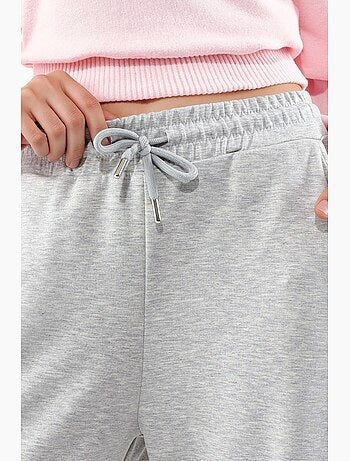 Pantalon en maille taille haute et jambes larges busem