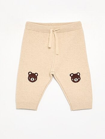 Pantalon en maille uni