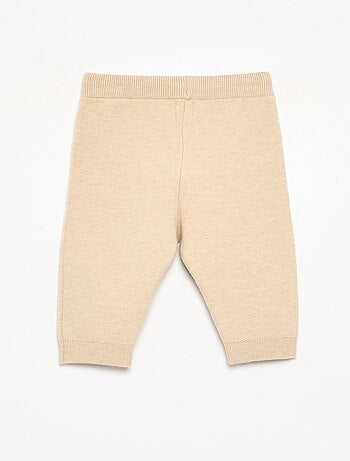 Pantalon en maille uni