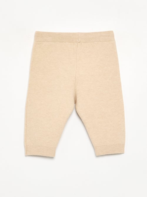 Pantalon en maille uni - Kiabi