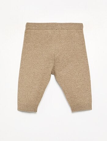 Pantalon en maille uni