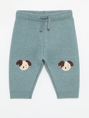 Pantalon en maille uni