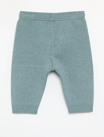 Pantalon en maille uni