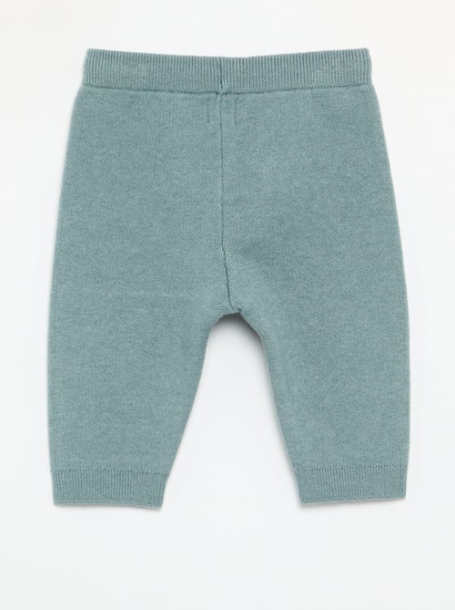 Pantalon en maille uni - Kiabi