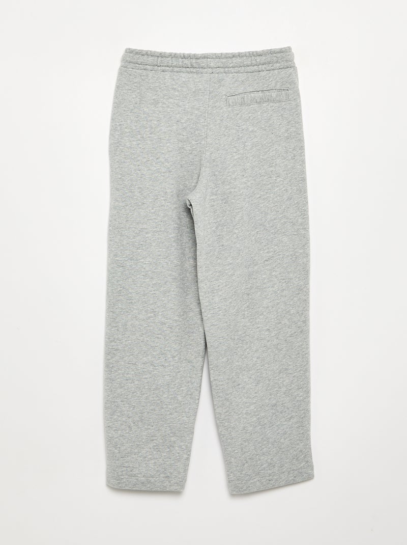 Pantalon en molleton - coupe ajustée Gris - Kiabi