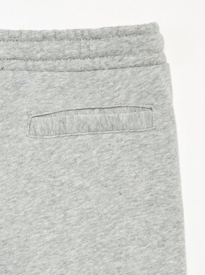 Pantalon en molleton - coupe ajustée Gris - Kiabi