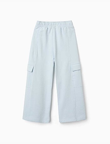 Pantalon en molleton à jambe large avec poches cargo