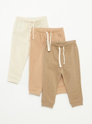Pantalon en molleton léger avec taille élastiquée