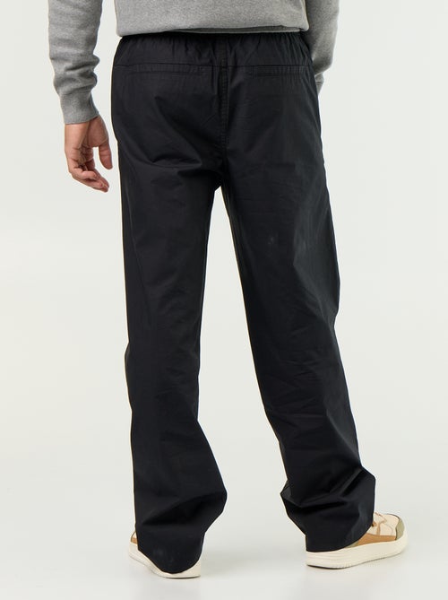 Pantalon en popeline taille élastiquée - Kiabi