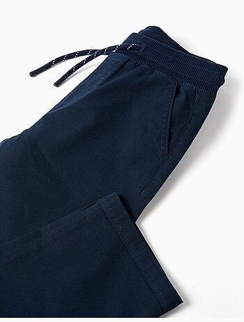 Pantalon en sergé à coupe droite avec cordon de serrage