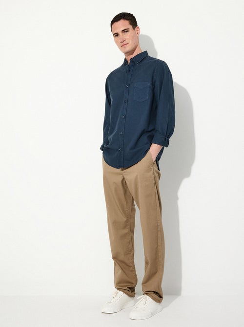 Pantalon en sergé coupe classique - Kiabi Pantalon en sergé coupe classique - Kiabi