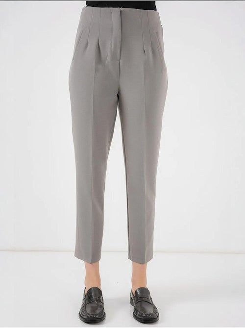 Pantalon en tissu taille haute bdart - Kiabi Pantalon en tissu taille haute bdart - Kiabi
