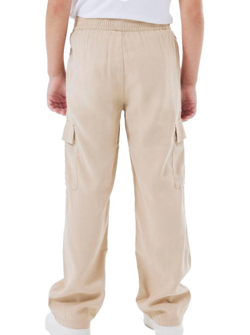 Pantalon en Toile Fille Name it Beige - Kiabi