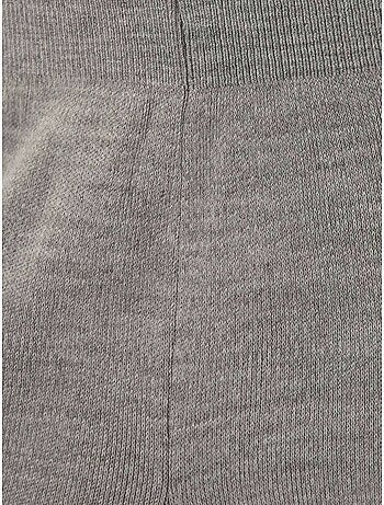 Pantalon en tricot taille haute à jambes larges