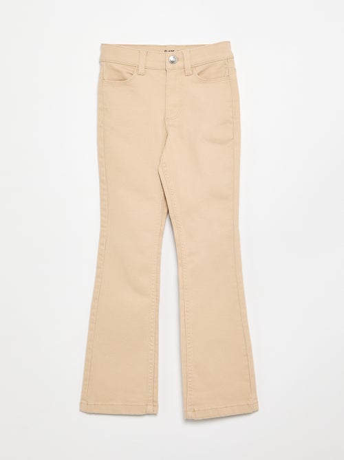Pantalon en twill - coupe ajustée - Kiabi