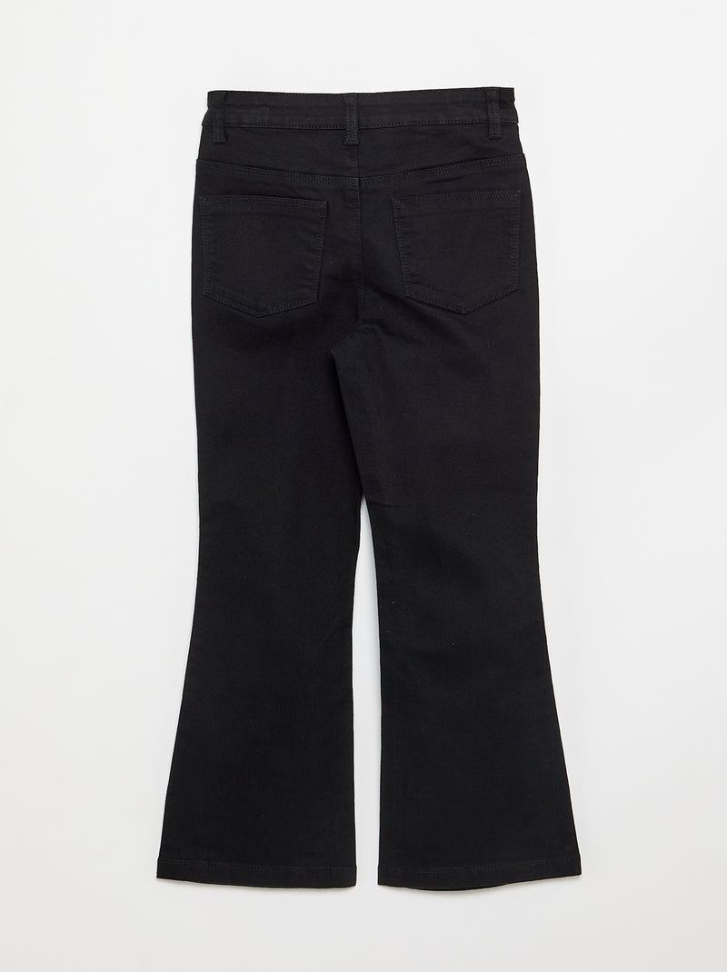 Pantalon en twill - coupe confortable Noir - Kiabi