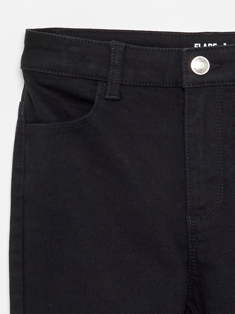 Pantalon en twill - coupe confortable Noir - Kiabi
