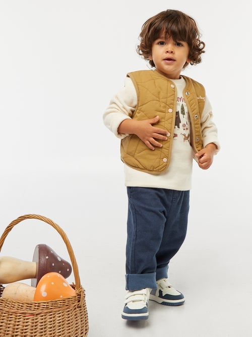 Pantalon en twill avec 2 vraies poches - Kiabi