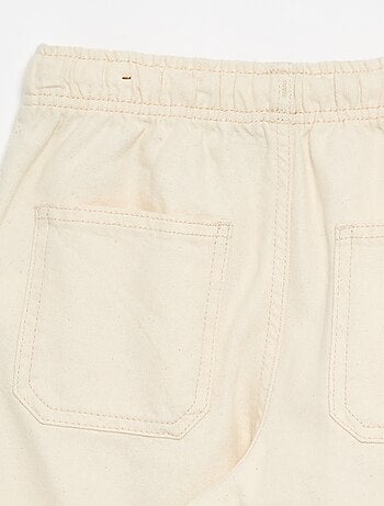 Pantalon en twill avec cordons de serrage