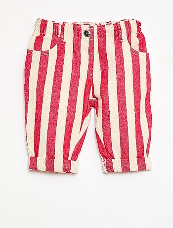 Pantalon en twill paperbag