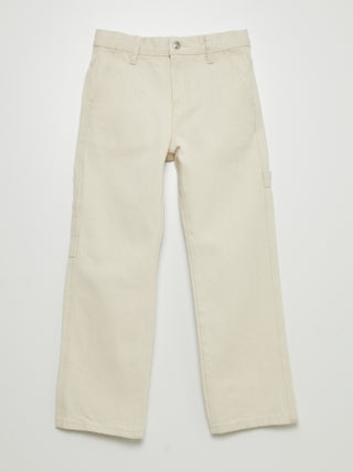 Pantalon en twill undyed