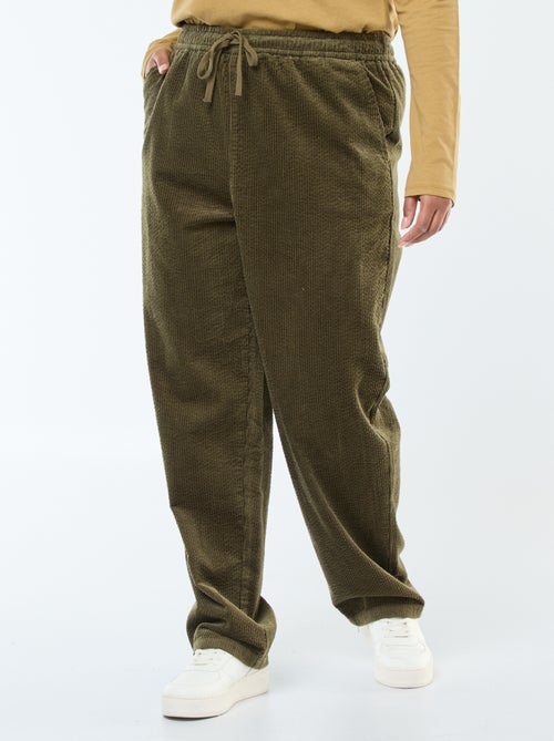 Pantalon en velour - Kiabi