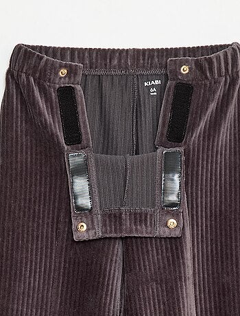 Pantalon en velours avec ouverture double par pressions - So Easy