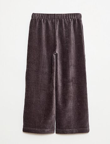 Pantalon en velours avec ouverture double par pressions - So Easy