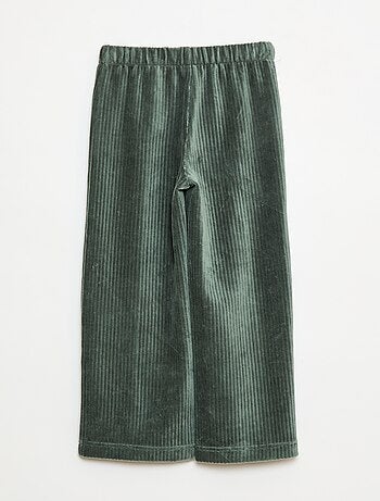 Pantalon en velours avec ouverture double par pressions - So Easy