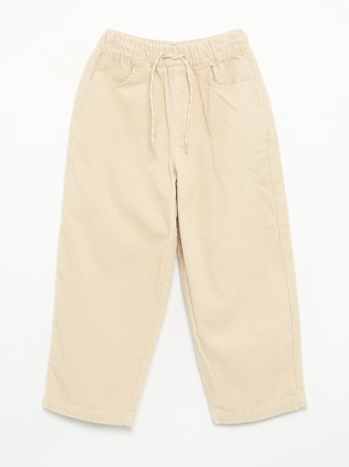 Pantalon en velours côtelé - Kiabi