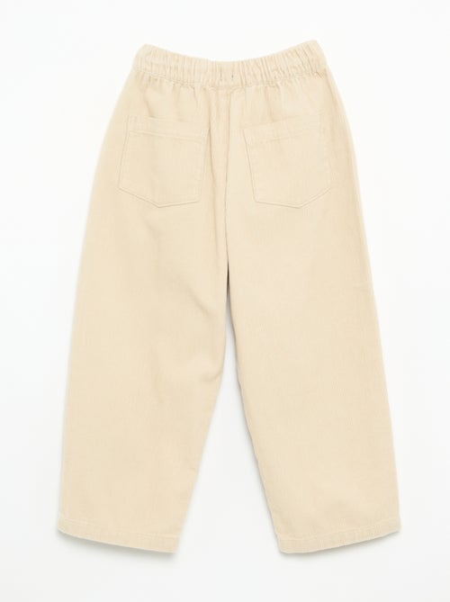 Pantalon en velours côtelé - Kiabi