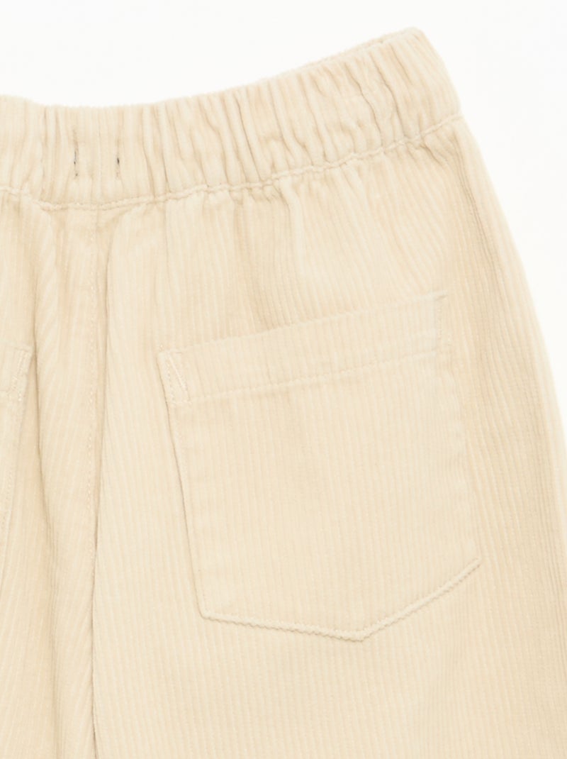 Pantalon en velours côtelé Beige - Kiabi