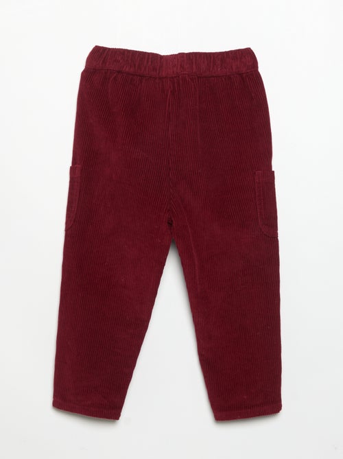 Pantalon en velours côtelé - Kiabi