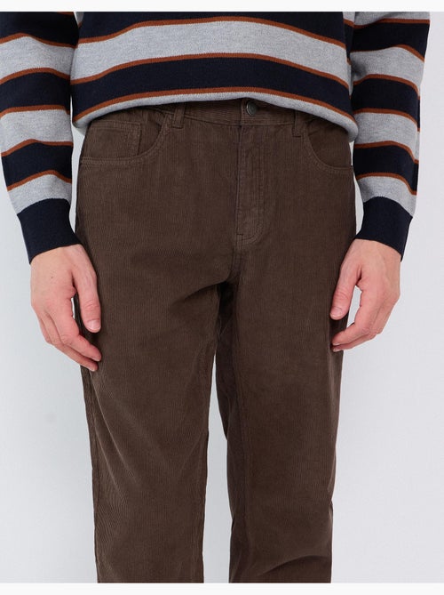 Pantalon en velours côtelé slim-fit, mo fashion - Kiabi Pantalon en velours côtelé slim-fit, mo fashion - Kiabi