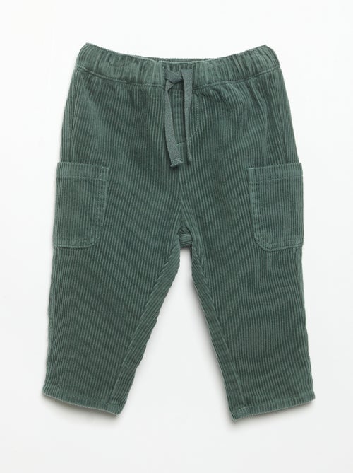 Pantalon en velours côtelé - Kiabi