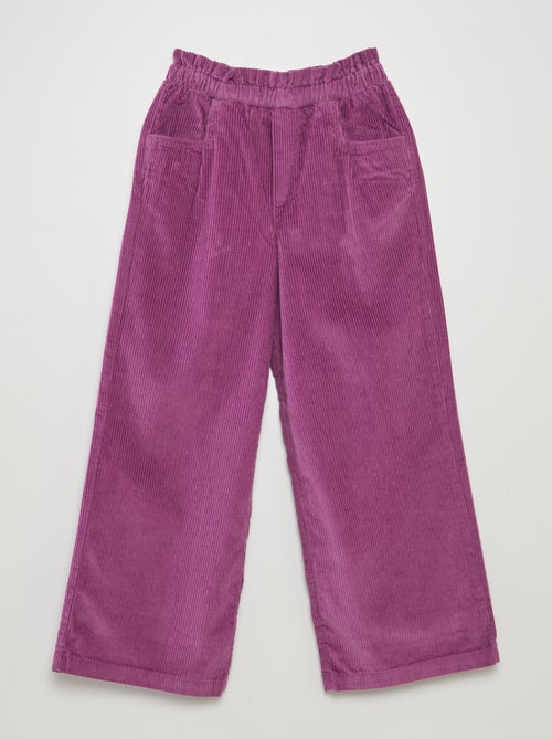 Pantalon en velours côtelé - Kiabi