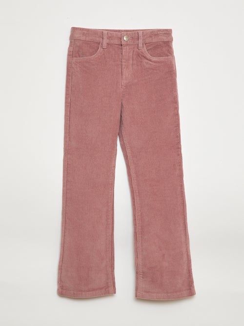 Pantalon en velours coupe flare - Kiabi