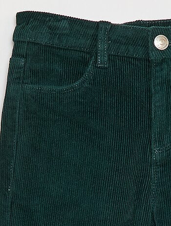 Pantalon en velours coupe flare