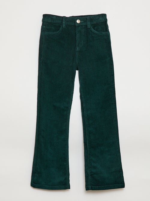 Pantalon en velours coupe flare - Kiabi