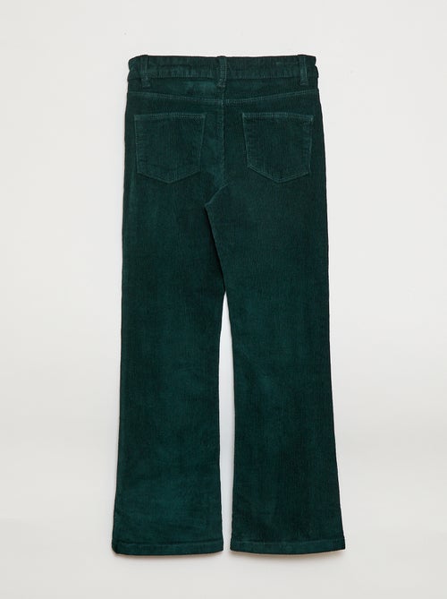 Pantalon en velours coupe flare - Kiabi