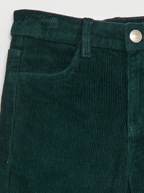 Pantalon en velours coupe flare - Kiabi